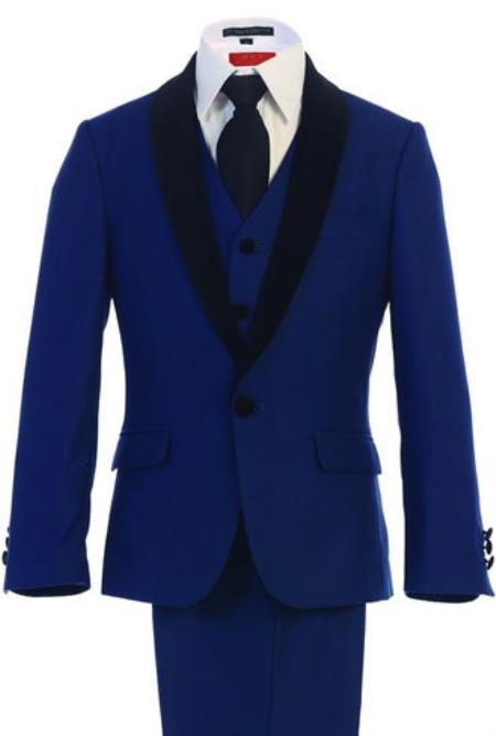 Boys Classic Royal Blue Suit