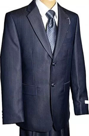 Boys Two Buttons Navy Suit