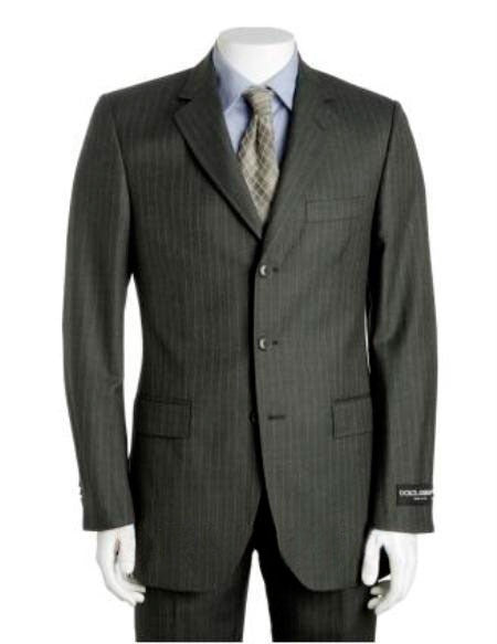 Charcoal Color Three Buttons Suit