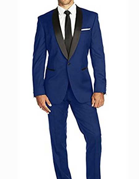 Men's Double Breasted Blue Denim 2 Pc Lapel Dress Tuxedo Wedding Vest Waistcoat Waist coat and Pants Casual Two Piece Walking Outfit For Sale Pant Sets Package Suit 1