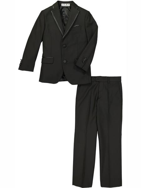 3 Piece Kids Sizes Black Tuxedo Suit Perfect For Children's Wedding Outfits Perfect For Toddler Suit Wedding Attire Outfits