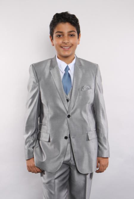 Children silver suit