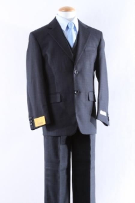 navy suit polyester