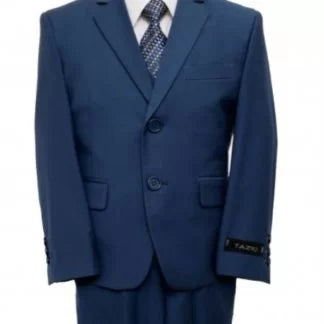 Two Buttons Blue Boys Suit