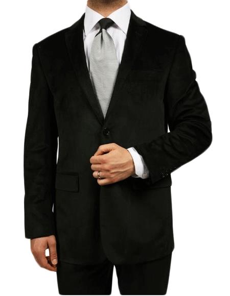 Black boys Sizes Luxurious Velvet Highlights Two-Button Single-Breast Boys Sizes