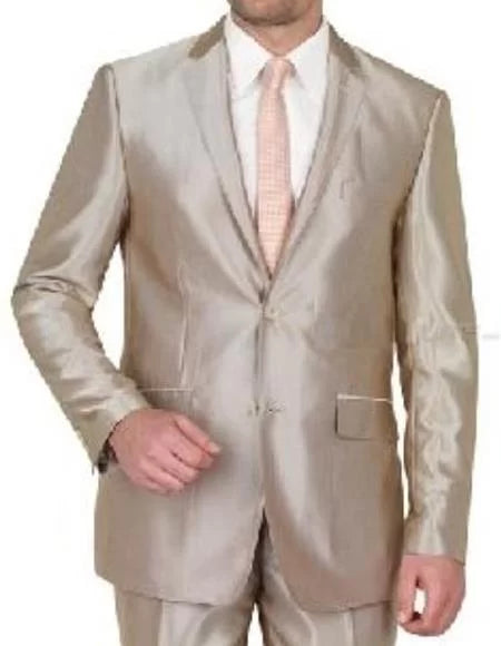 Boys taupe suit